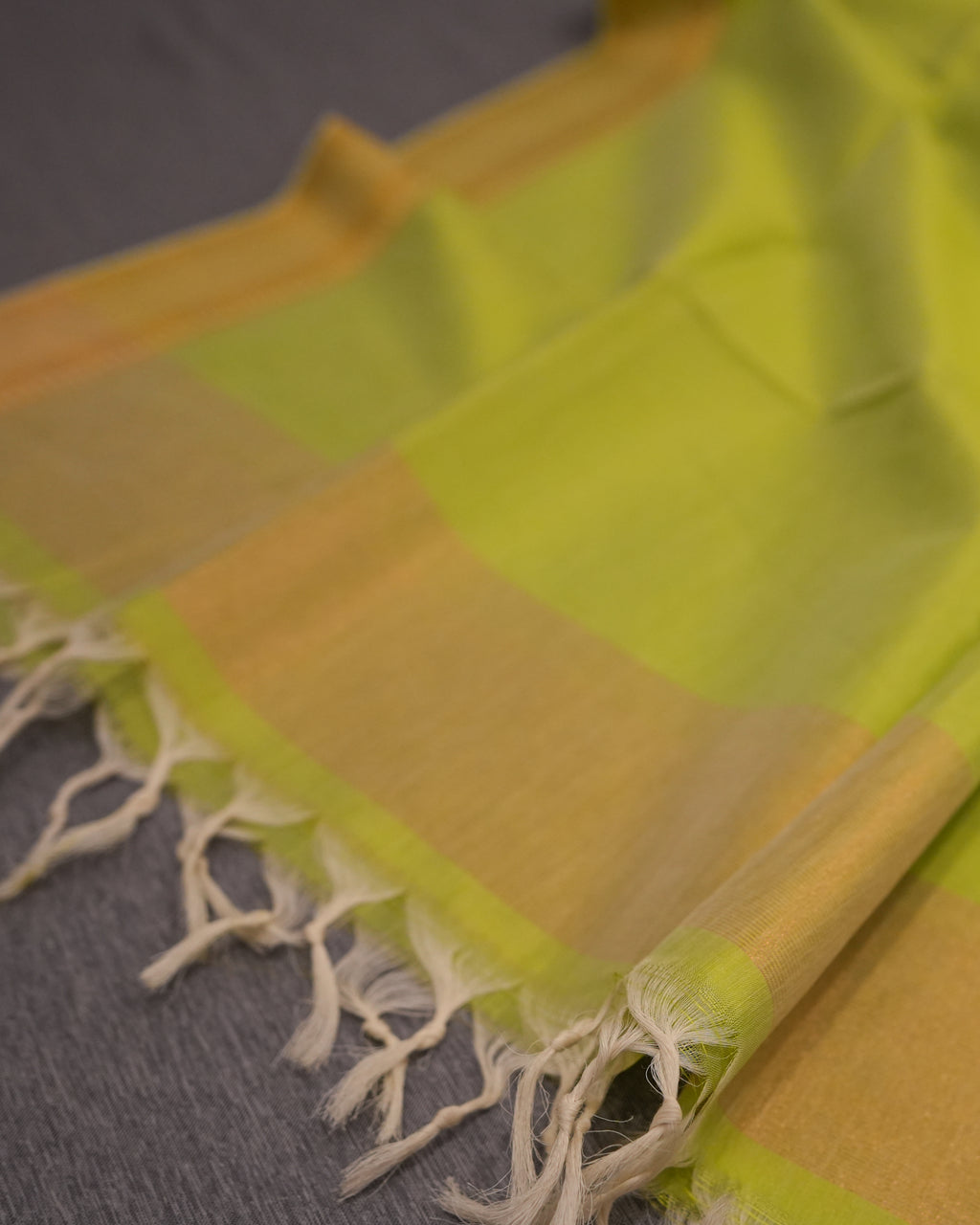 Green Mangalagiri Handloom Dupatta