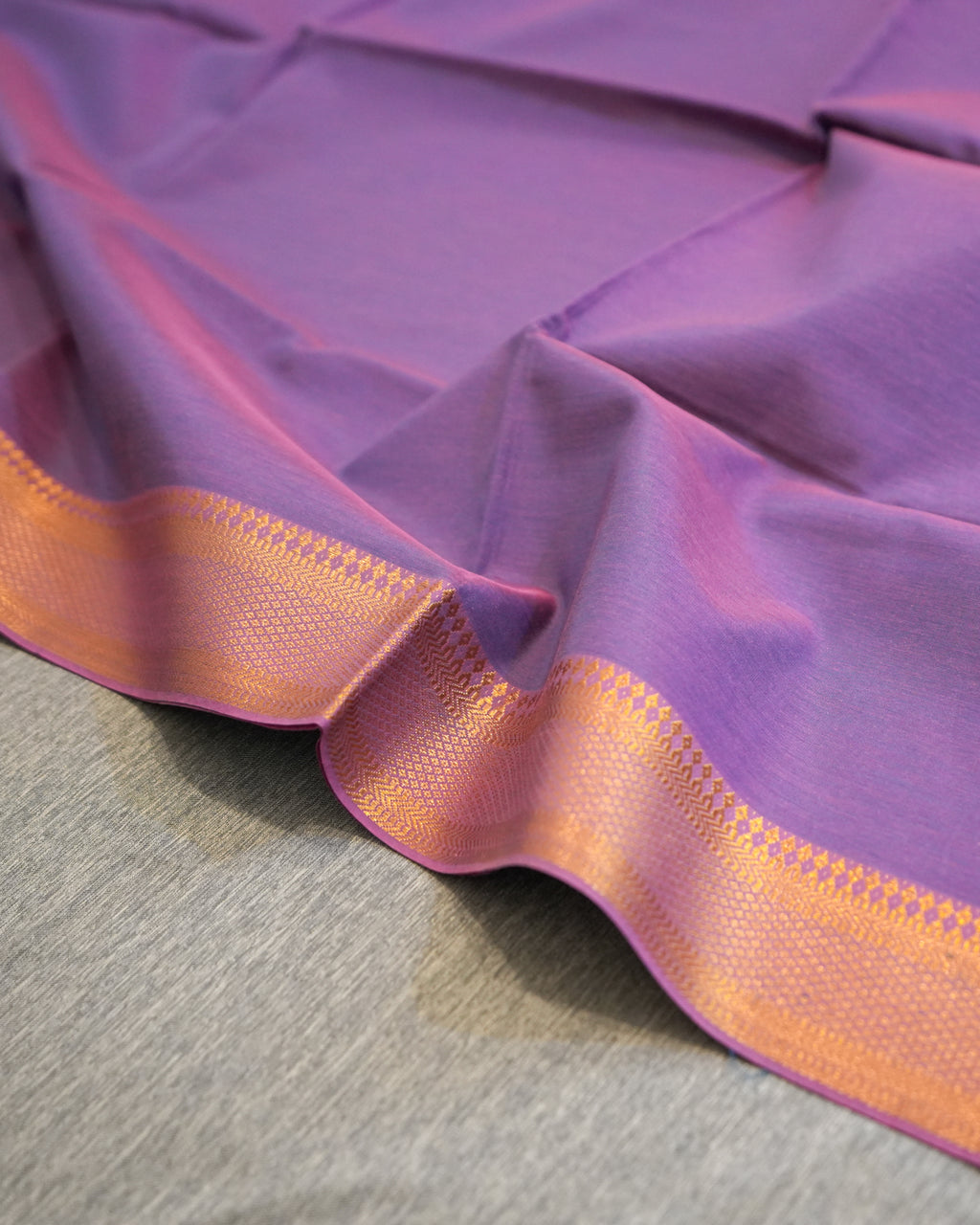 Purple Mangalagiri Handloom Dupatta