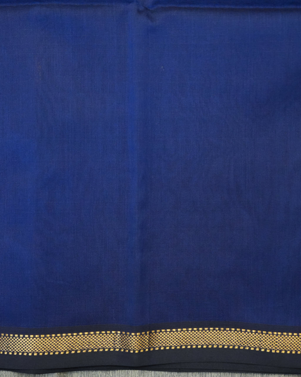 Dark Blue Woven Pure Silk Cotton Maheshwari Saree