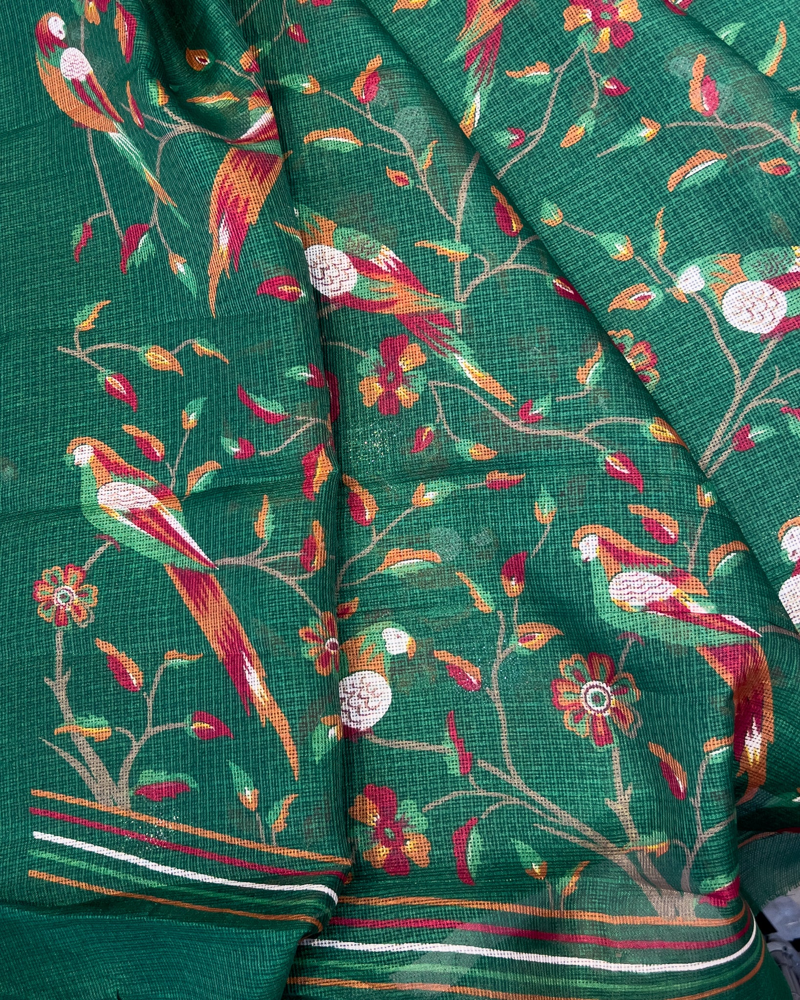 Kota Fancy Saree with Bird Design