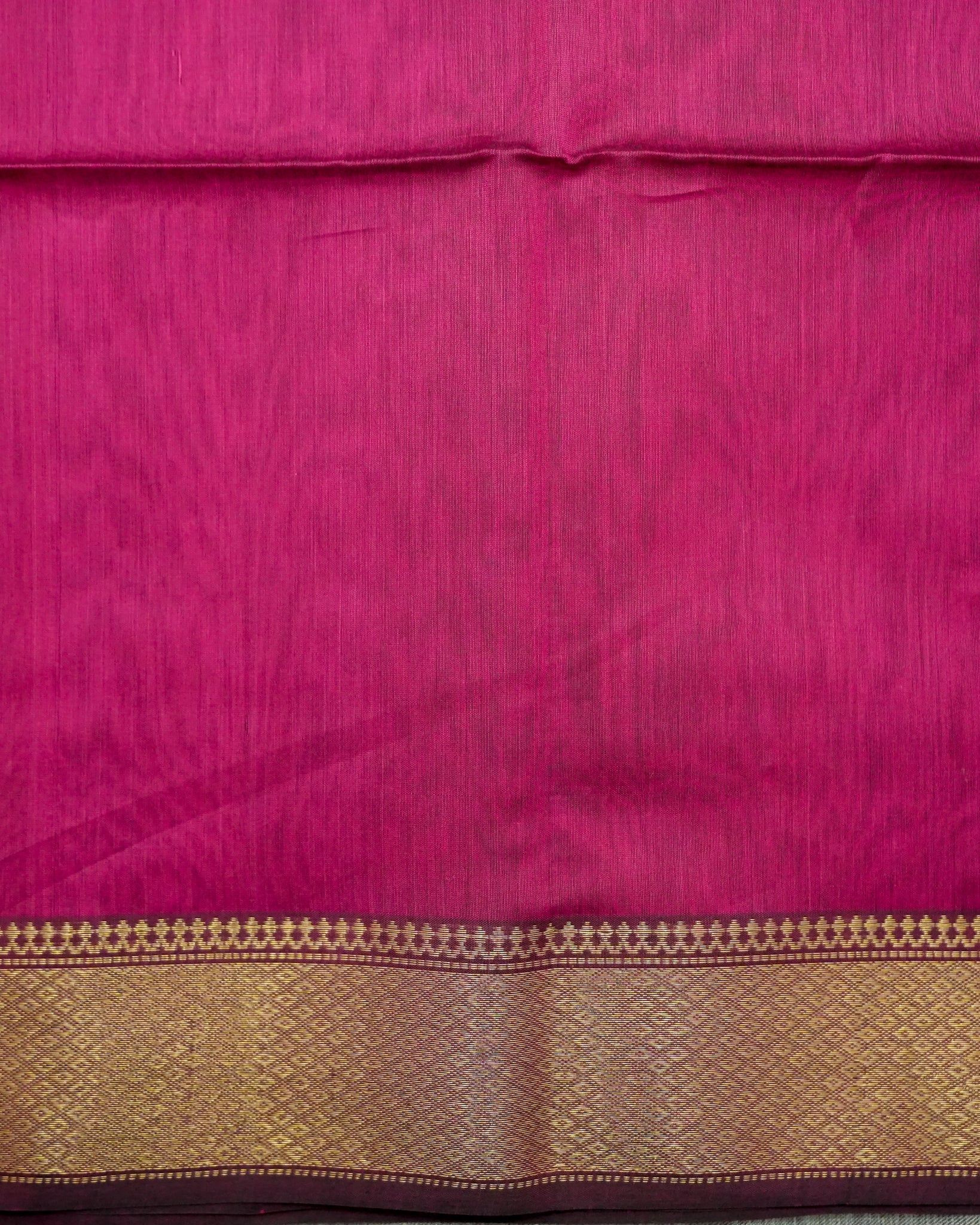 Pink Woven Pure Silk Cotton Maheshwari Saree