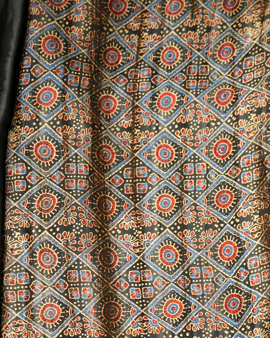Premium Semi Modal Silk Saree in Gray with Shibori & Ajrakh Print