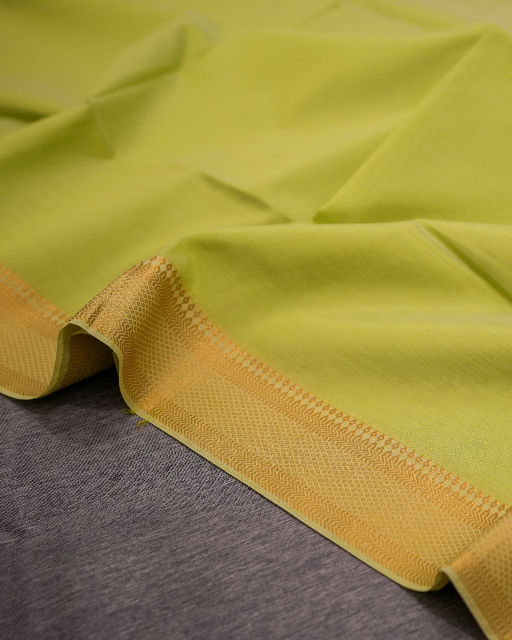 Green Mangalagiri Handloom Dupatta