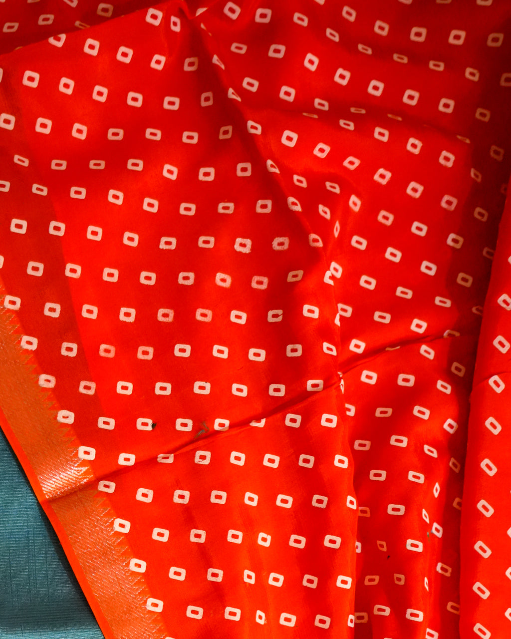 Mangalagiri Kanchi Border Unstitched Silk Top with Digital Print Silk Dupatta