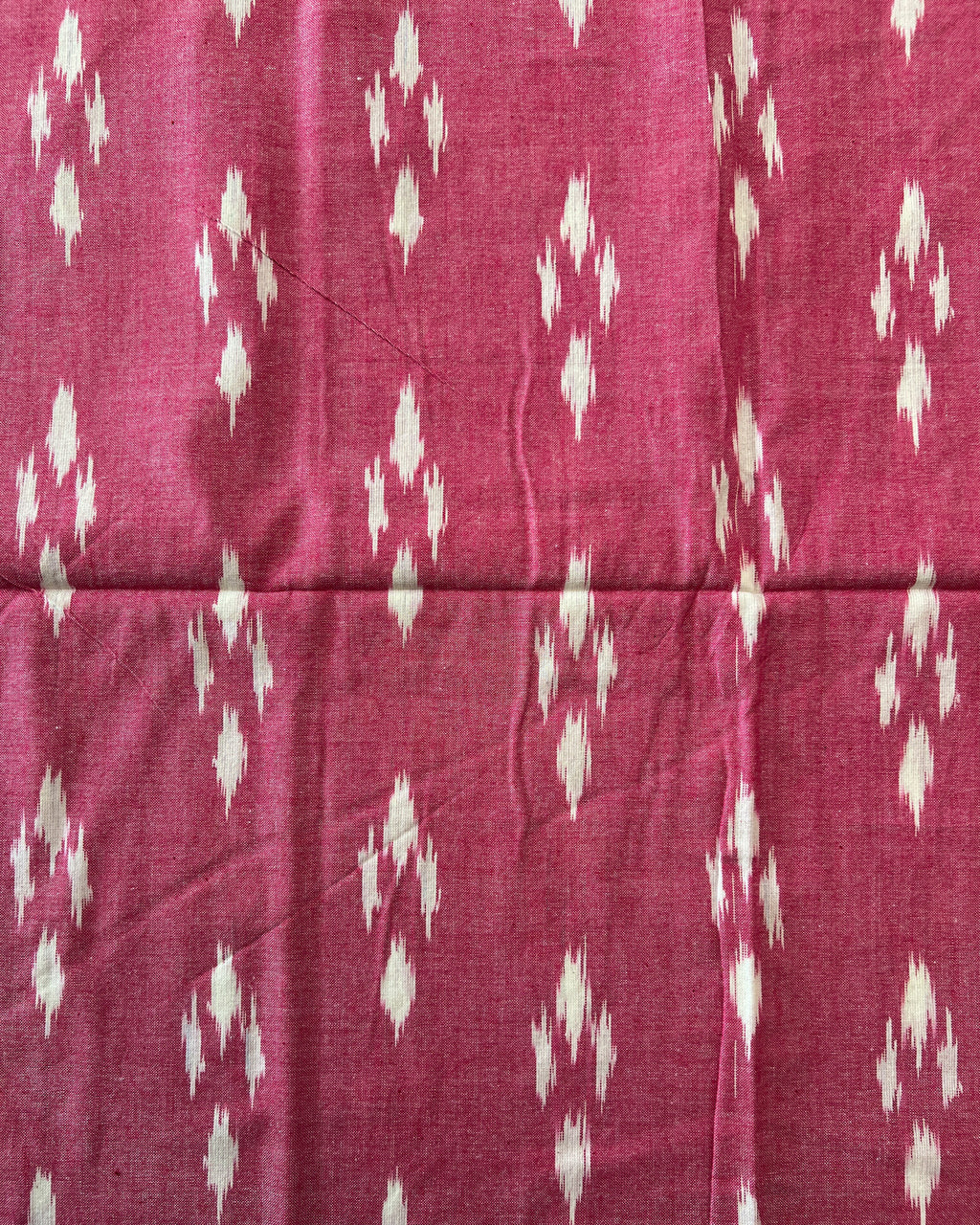 Single Ikkat Cotton Dress Material 3-Piece Pink