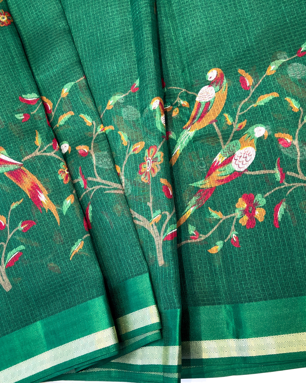 Kota Fancy Saree with Bird Design