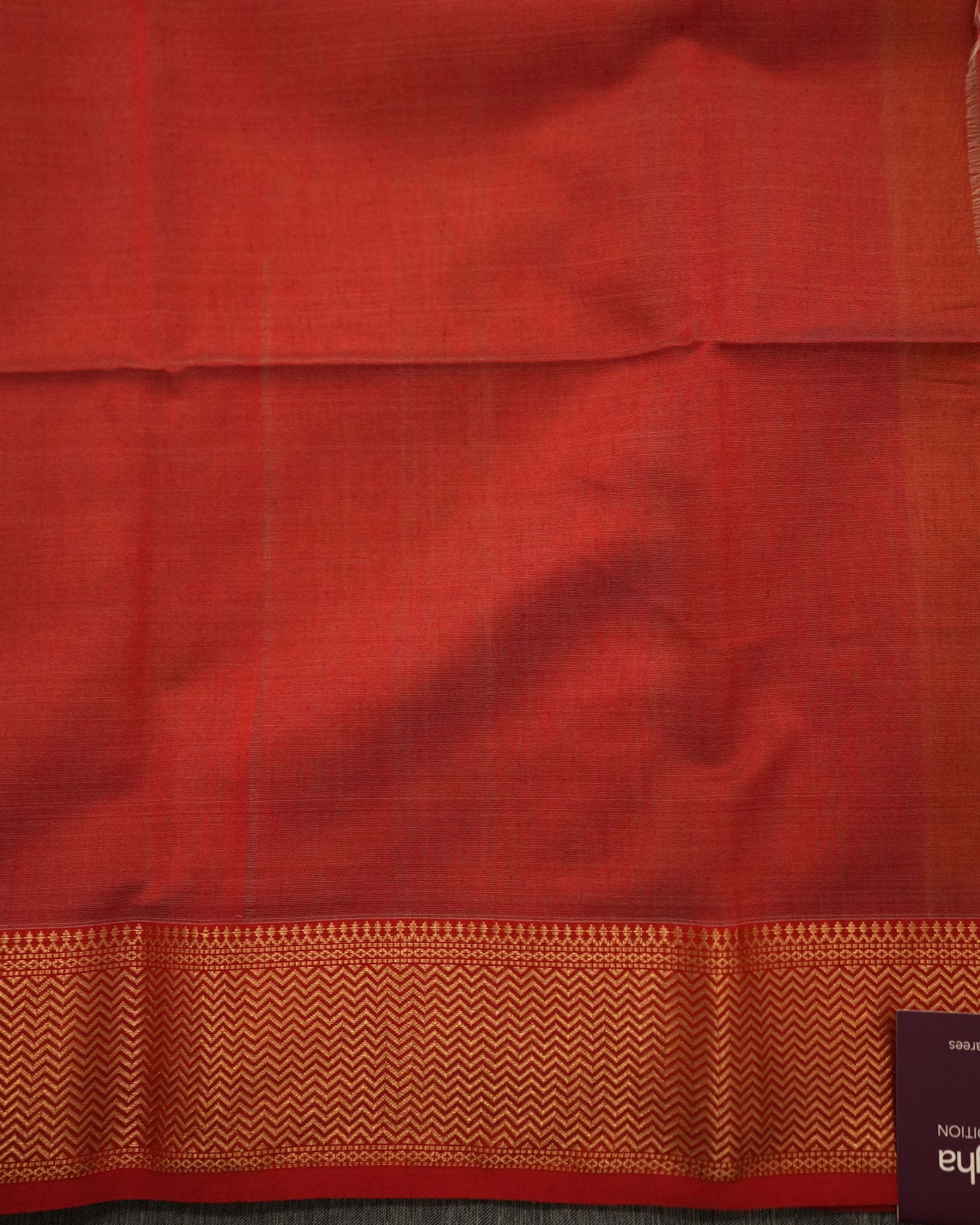 Yellow Red Woven Pure Silk Cotton Maheshwari Saree