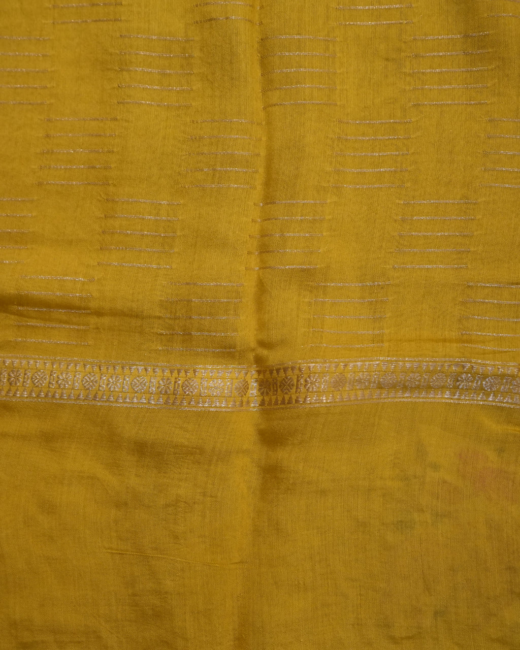 Soft Tussar Yellow Premium Saree with Zari Work & Pichwai Embroidered Border