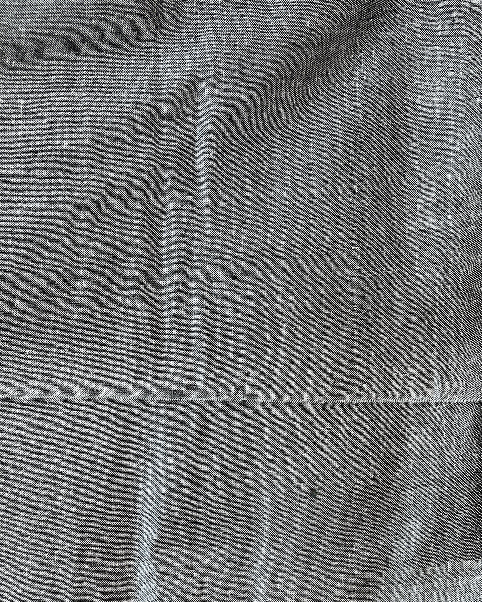 Single Ikkat Cotton Dress Material 3-Piece Brown/Grey