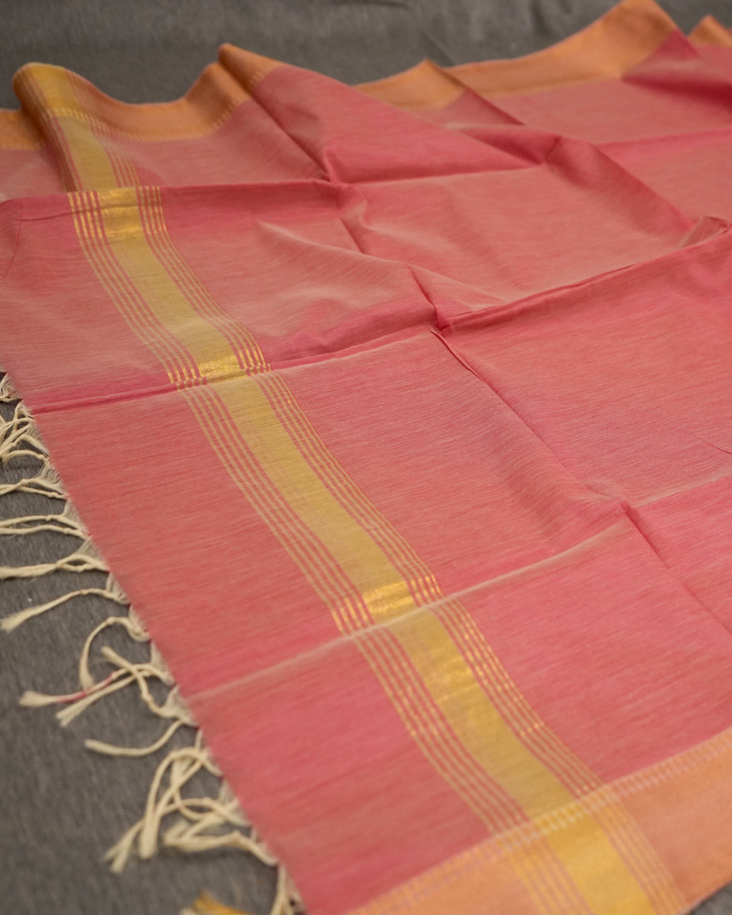 Pink Mangalagiri Handloom Dupatta