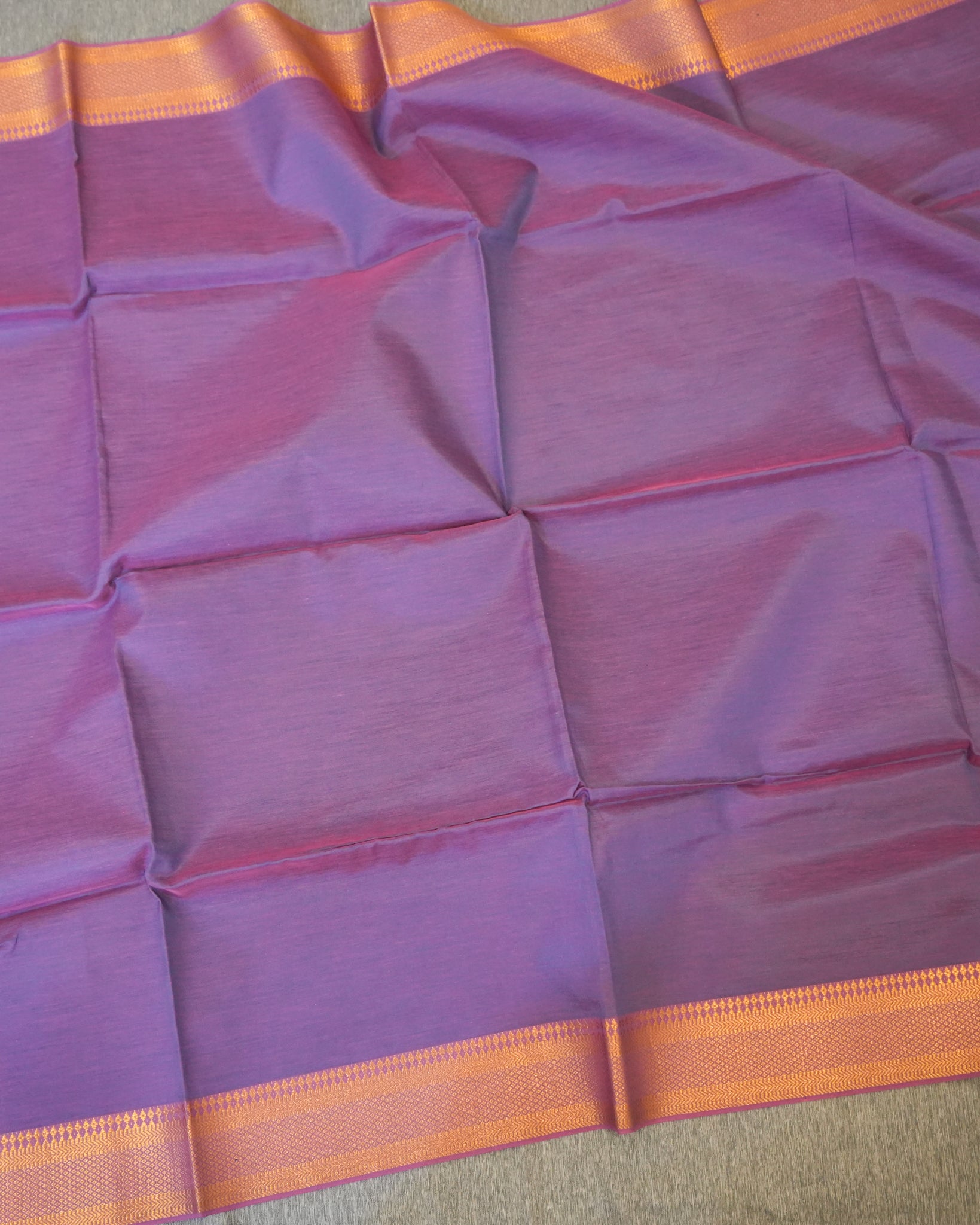 Purple Mangalagiri Handloom Dupatta