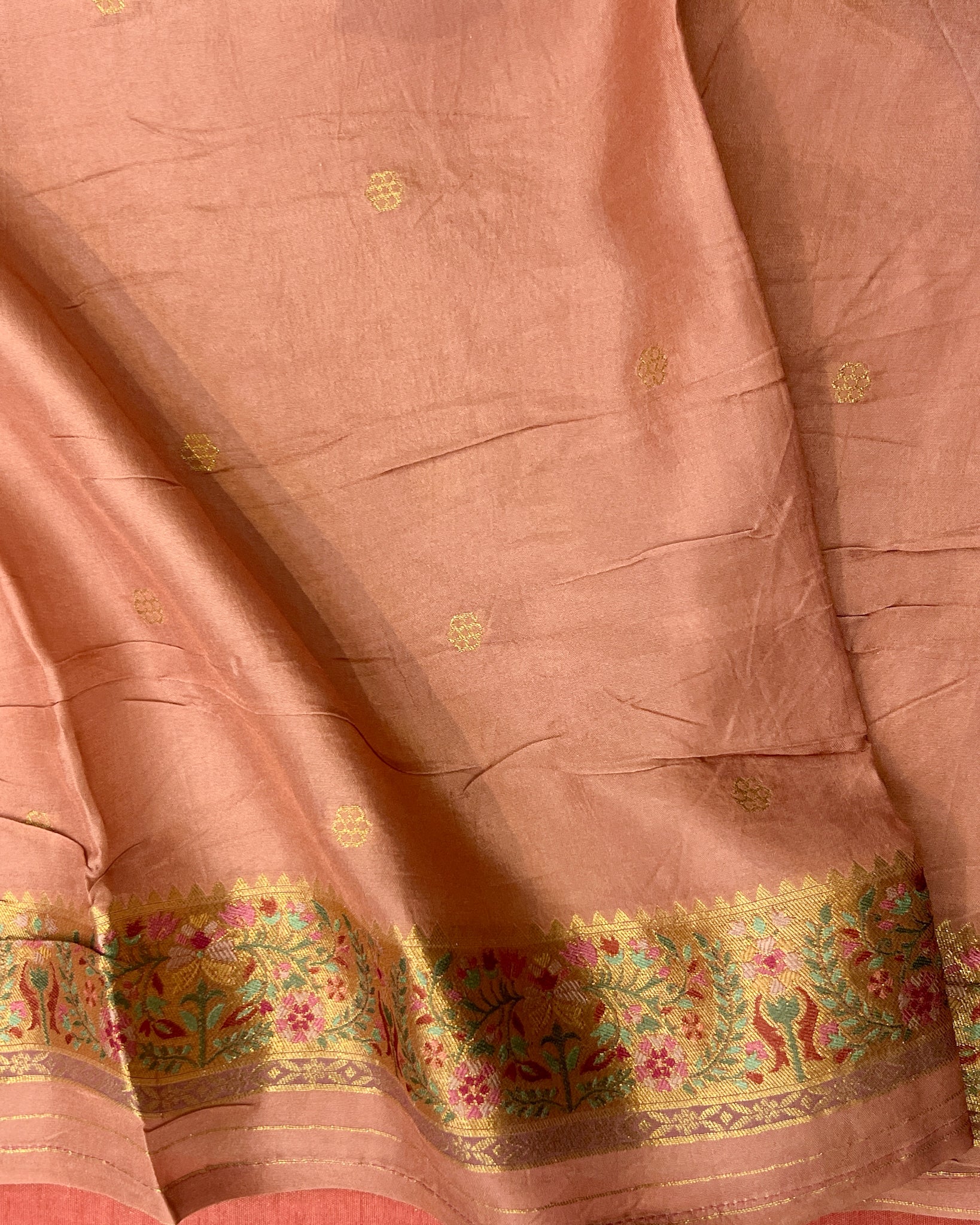 Pink Dola Silk Saree with Exquisite Zardosi Work